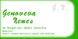 genoveva nemes business card